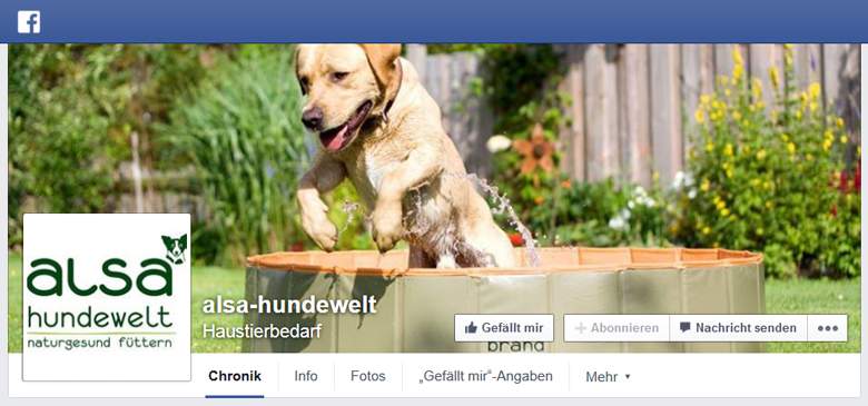 Alsa Hundewelt bei Facebook