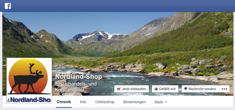 Facebook von Nordland-Shop 