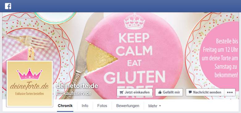 Deine Torte bei Facebook