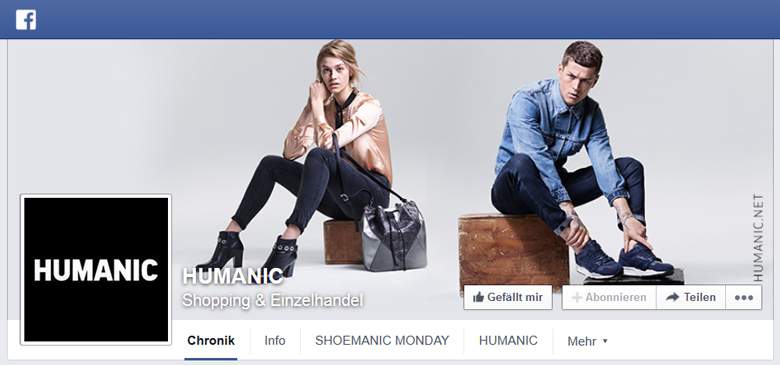 Humanic bei Facebook 