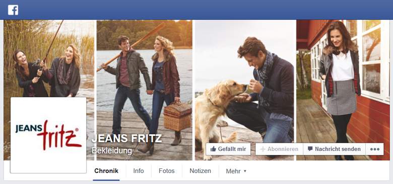 Jeans Fritz bei Facebook 