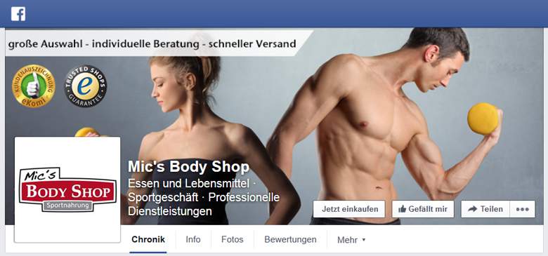  Mic's Body Shop bei Facebook 