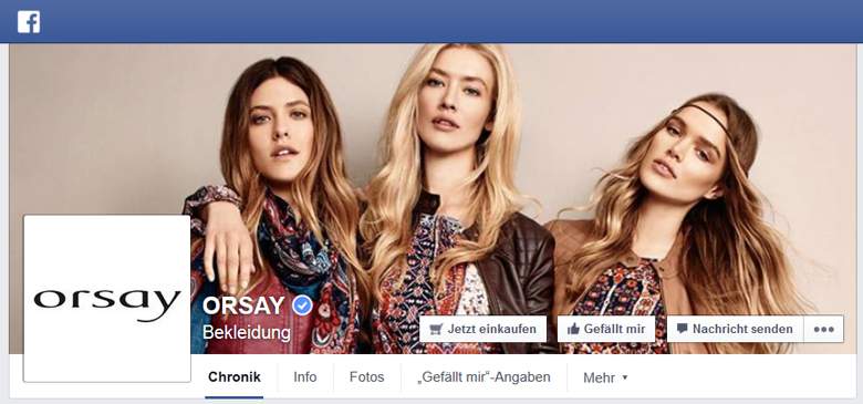 Orsay bei Facebook 