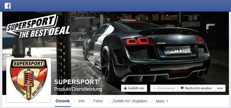 Supersport bei Facebook