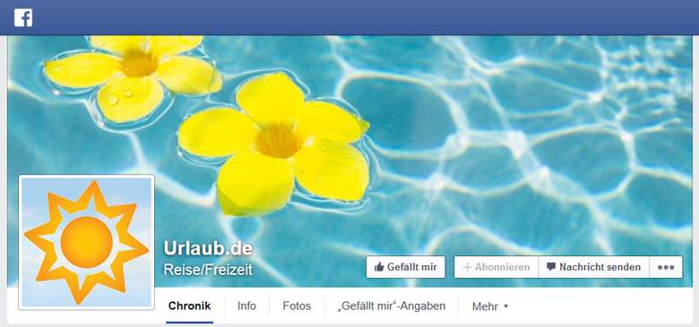 Urlaub.de bei Facebook