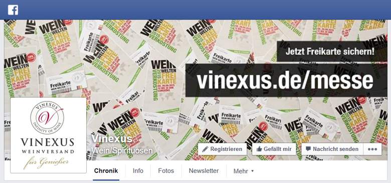 Vinexus bei Facebook
